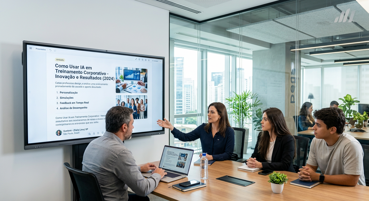 Como Usar IA em Treinamento Corporativo: O Guia Definitivo para 2026